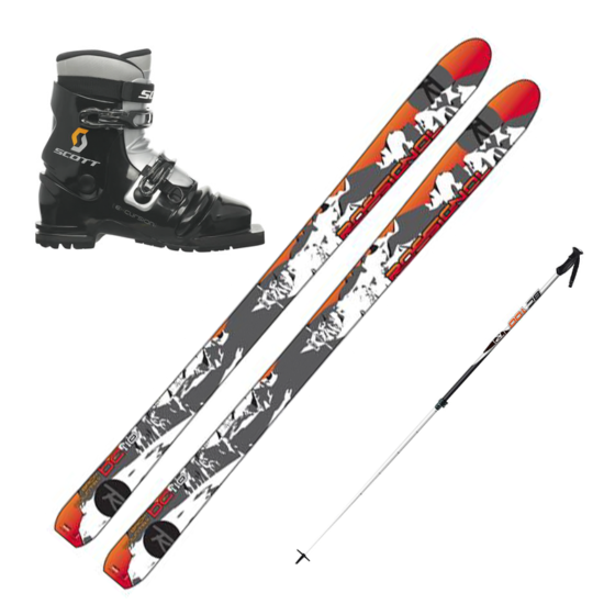 BC 110 Ski Package (Skis, Boots, Poles)