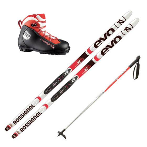 Kids Cross Country Ski Package (skis, boots, poles)